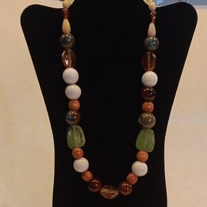 Artisan Handmade Chunky Multicolor Beaded Necklace